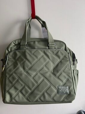 LUG BOXER MATTE LUXE TRAVEL BAG SAGE NWT